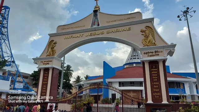 The entrance arch, Infant Jesus Church