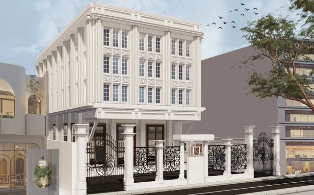 Design render from the corner, Sandur Manganese Iron Ores