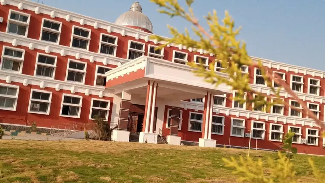 The entrance portico, Veterinary College, Athani